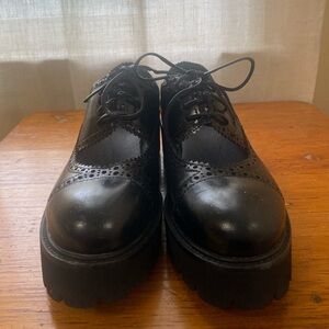 Jeffrey Campbell platform oxford cutout